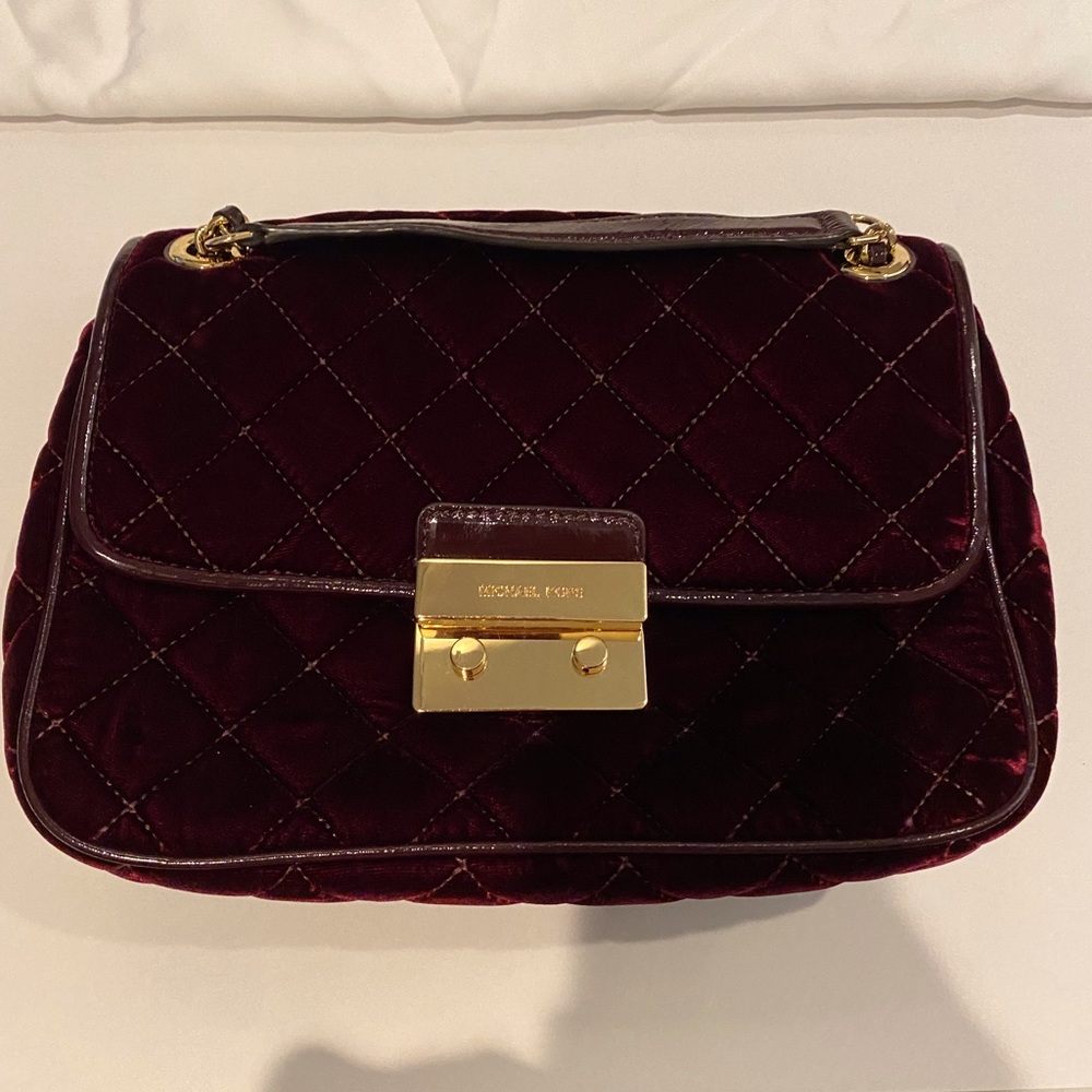 Michael Kors Velvet Plum Handbag